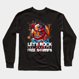 Let's Rock Shrimp Long Sleeve T-Shirt